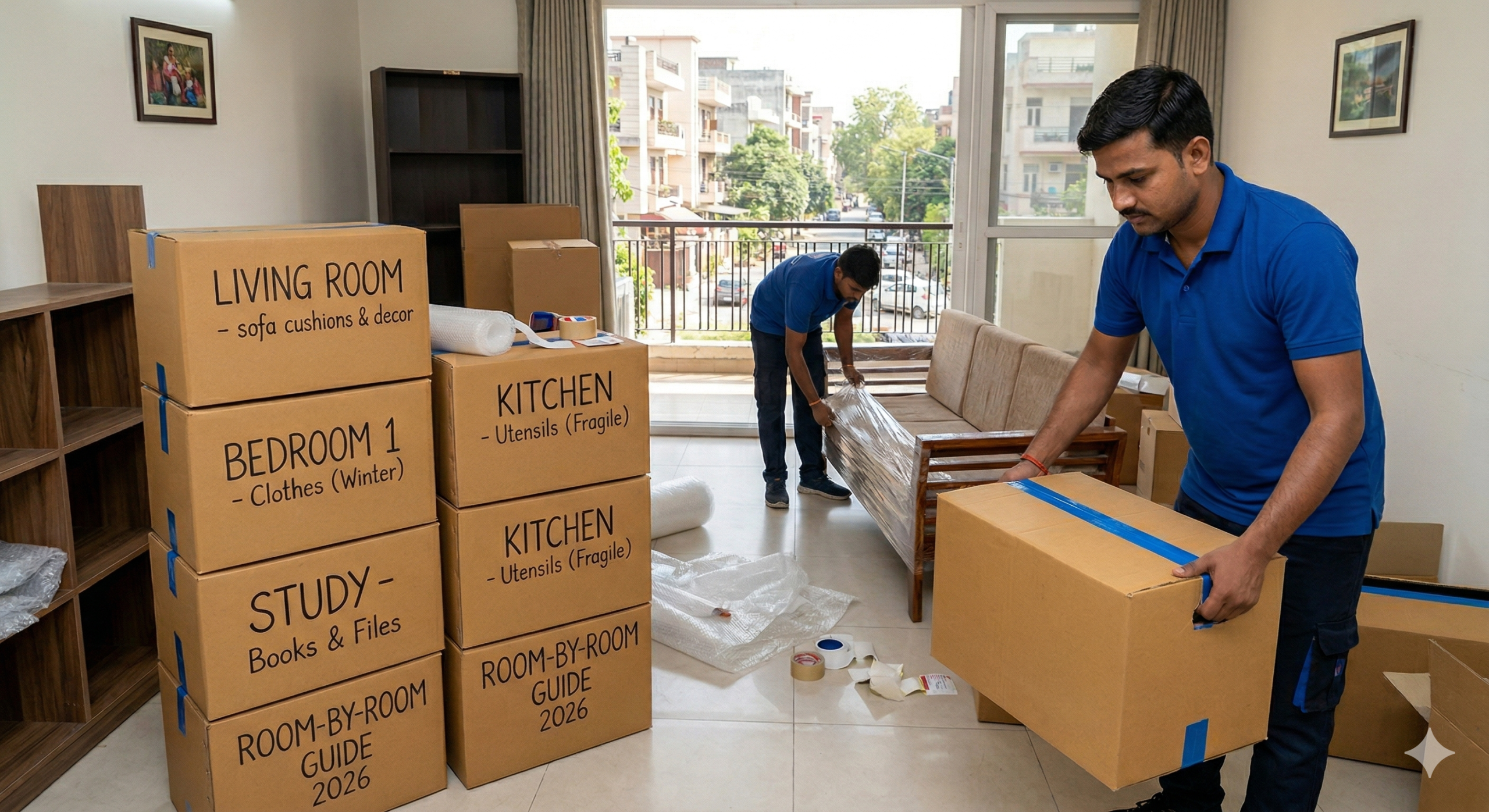 Professional household packing and moving service in Geeta Colony Delhi